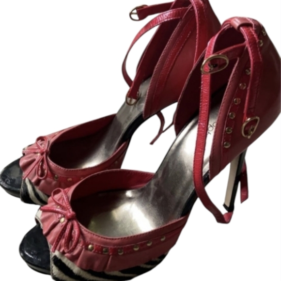 Philosophy Shoes - Host pick Size 9.5 Philosophy Pink Zebra Print Heels 👠 shoes